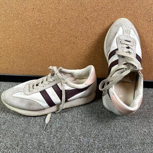 Gola Boston '78 Sneaker White, Pink & Maroon Purple Size Women's US 8 / EU 39